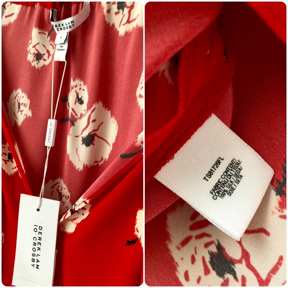 Derek Lam 10 Crosby Floral Silk Top - Picture 6 of 8